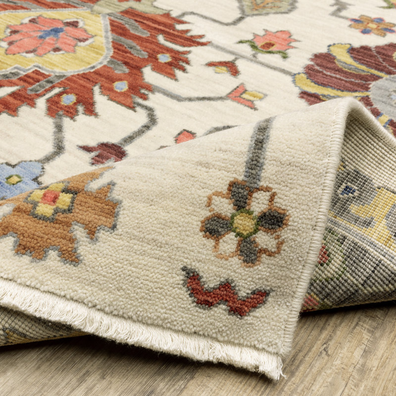 Markeya Floral Indoor Rug, Runner 2'6" x 12'