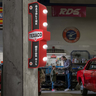 Texaco Gasoline Motor Oil Gas Station 26" LED Automotive Marquee Sign