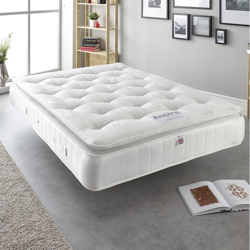 Aspire Pillow Top Open Coil Mattress, Kingsize (5')