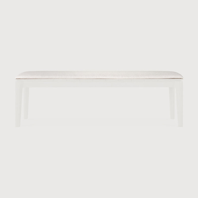 Bok Outdoor Bench, Off White, 64" W x 14" D
