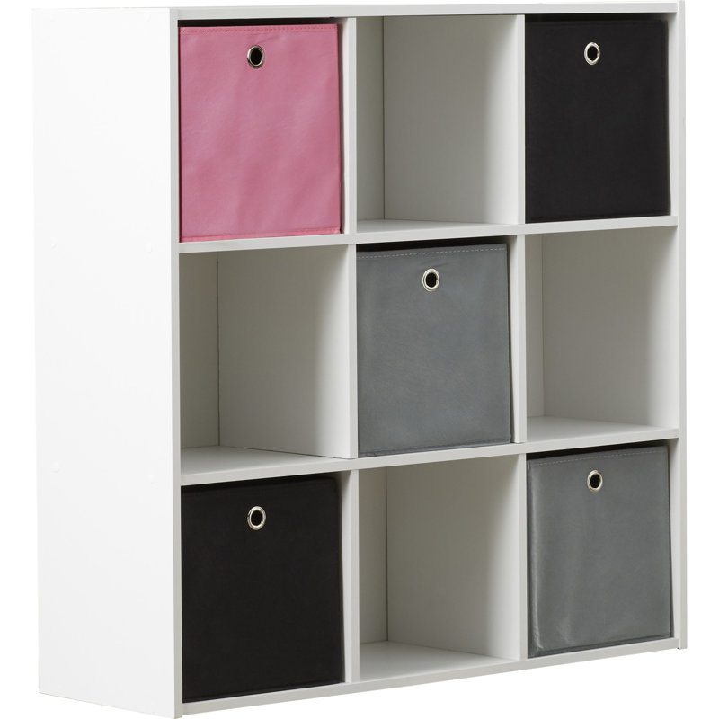 Cliffside Bookcase, Pink / Black / Grey
