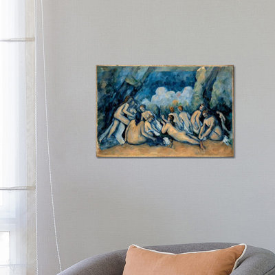 The Bathers by Paul Cezanne - Wrapped Canvas Print