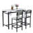 Kitchen Table Set, Dining Table And Chairs For 2, 3 Piece Dining Room Table Set With 2 Upholstered Chairs, Bar Dining Table Set For Small Spaces, Apartment, Breakfast-1450488904