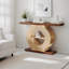Console 39,3 po en bois élégant, canapé d'appoint étroit pour entrée et couloir