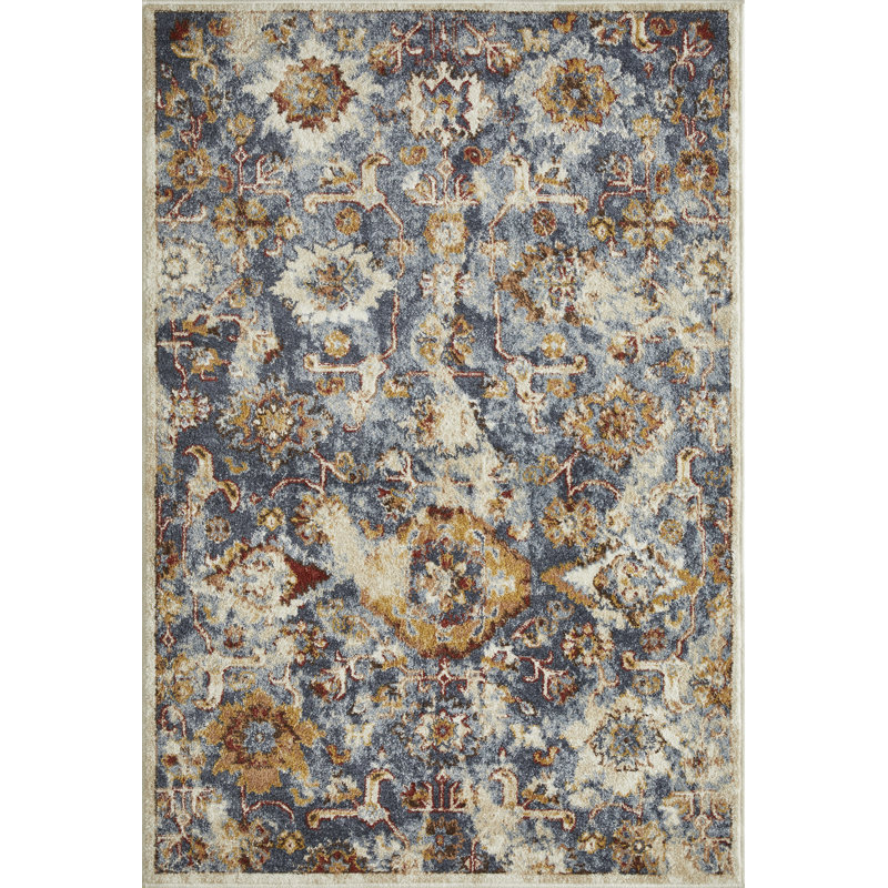 Raashi Washable Abstract Indoor Rug, Rectangle 4' x 6'