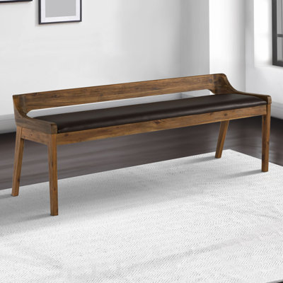 Aybri Faux Leather Upholstered Bench
