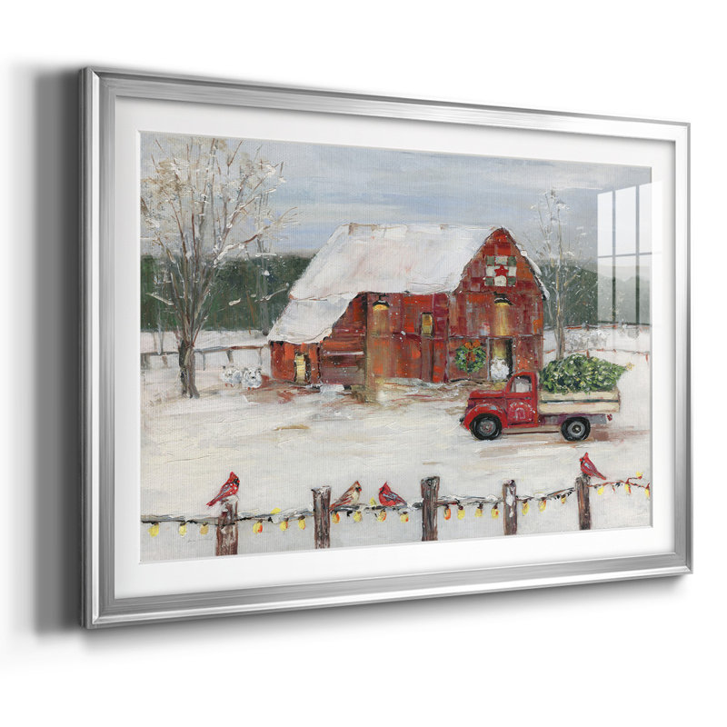 Christmas Farmyard, Argent, H 19 po x l 27 po x P 1,5 po