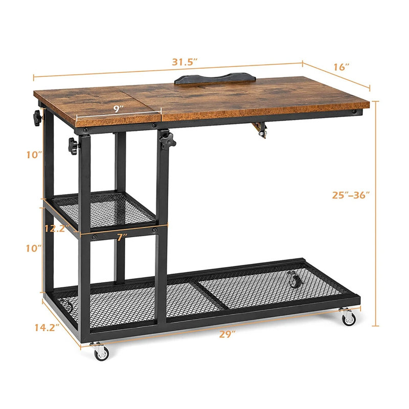 Tray Table, Rustic Brown