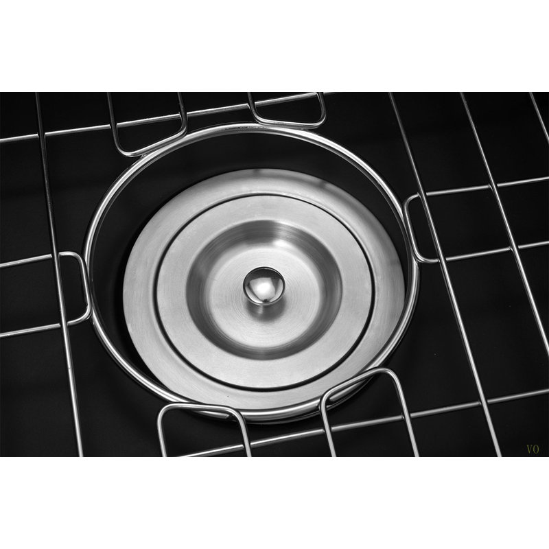 Évier de bar en quartz avec crépine L 13,77 po x l 17,71 po Quartz