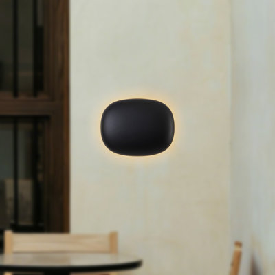 Clipse 9-in Black Dimmable LED Wall Sconce