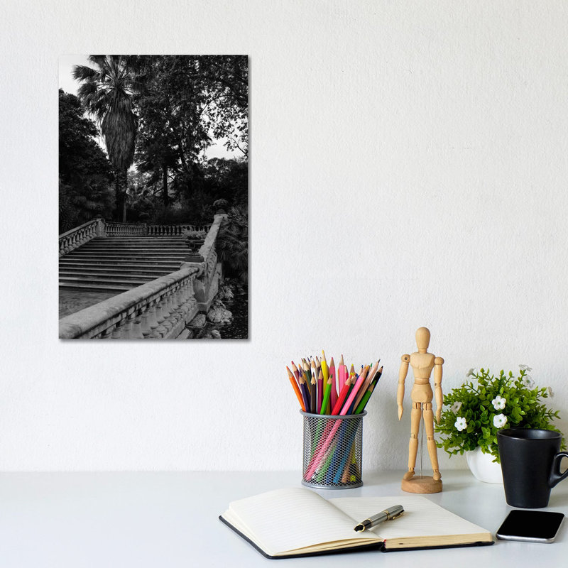 Ciutadella Park 1 Piece Wall Art on Canvas, 30.48cm H x 20.32cm W x 1.91cm D, Wrapped Canvas