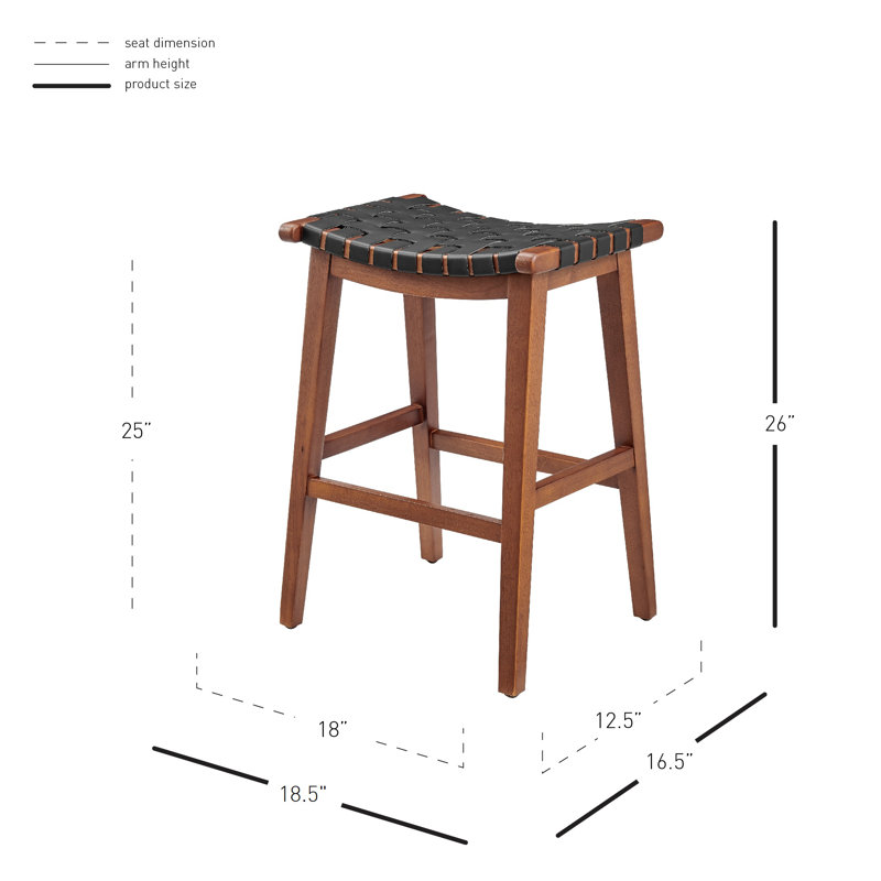 Kelin 4-Piece Upholstered Counter Stool Set, 4, Black
