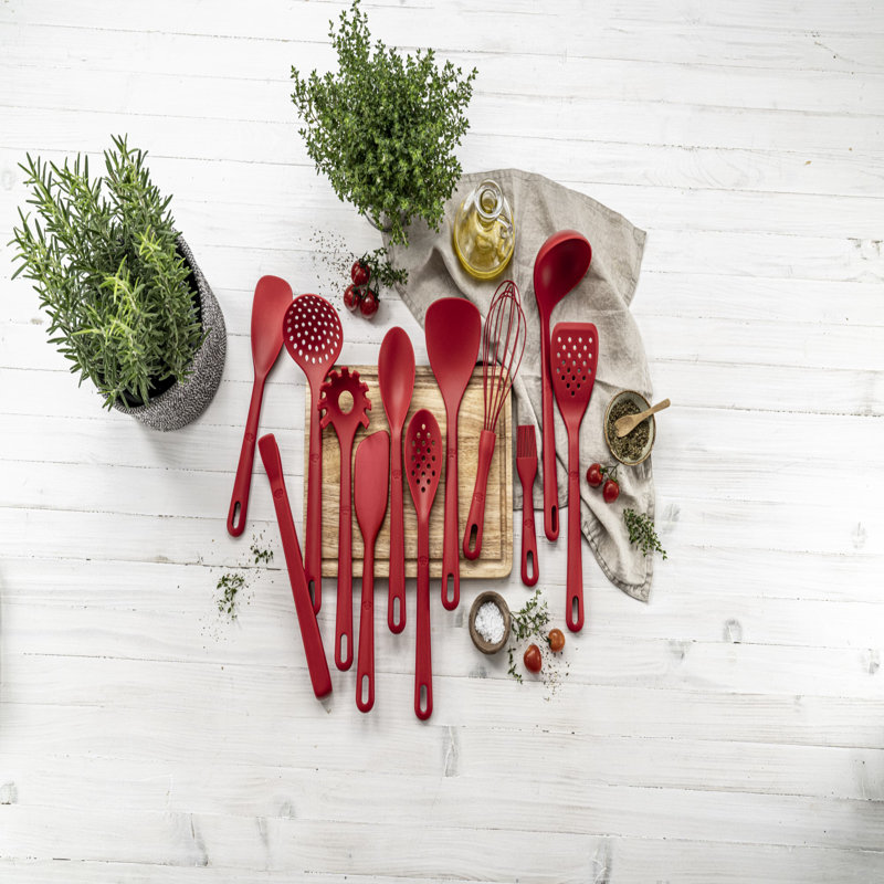 Rosso Skimming Spoon, 31 cm, Silicone, Red, 12"