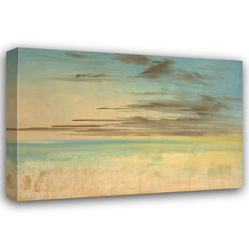 "Paysage de fond 5" par George Catlin - Art mural sur toile tendue avec châssis, H 14 po x l 18 po