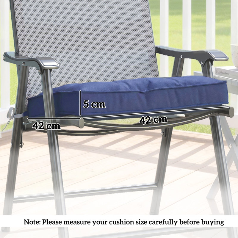 Outdoor Seat Cushion Set, Blue