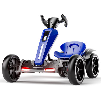 Jouet à pédale électrique 12V pour enfants de 3 à 8 ans, 400 W * 2 moteurs, vitesse maximale de 5 MPH, 4 roues antidérapantes Eva