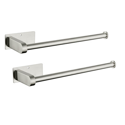 Paper Towel Holders,Paper Towels Rolls - For Kitchen,Paper Towels Bulk- Self-Adhesive Under Cabinet,Both Available In Adhesive And Screws,Stainless Steel Paper Towel Holder(12Inch, 2 Pack)