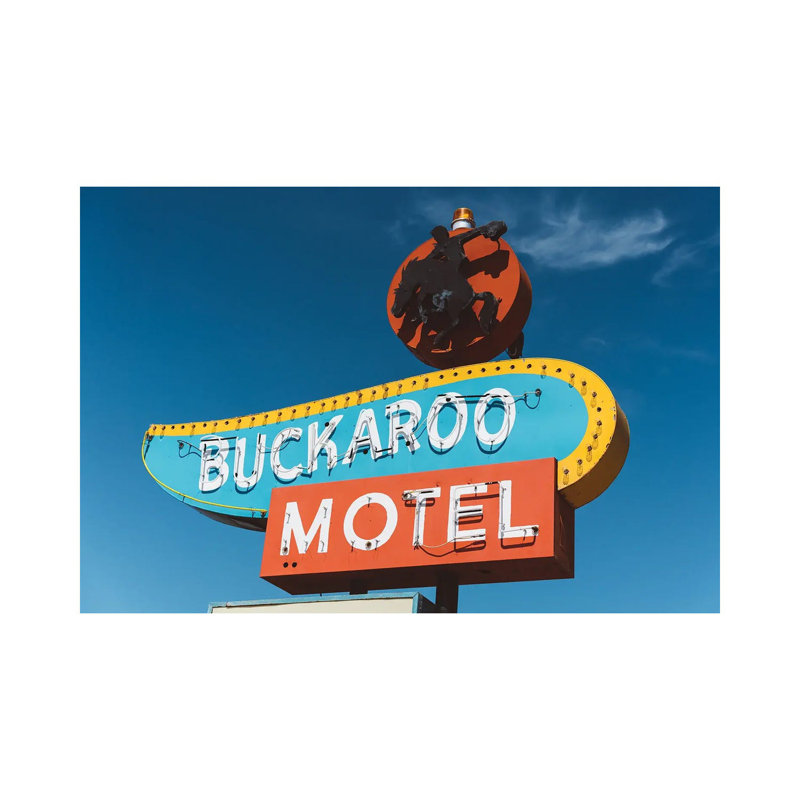 Buckaroo Motel by Bethany Young - Print on Canvas, 45.72cm H x 66.04cm W x 1.91cm D, Wrapped Canvas