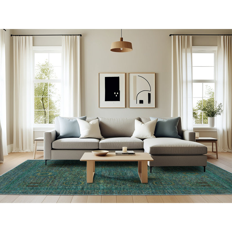 Oriental Indoor Rug, Rectangle 6' x 9'