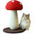 Mushroom Cat Scratching Post – Sisal Rope Scratch Tower with Sturdy Base