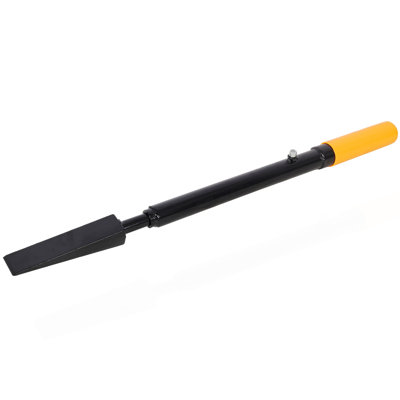 Manual Log Splitter Slide Hammer Log Splitter, Heavy Duty Hand Operated Wood Splitter, Black With Yellow Handle