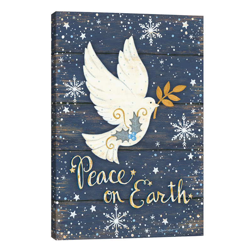 Peace on Earth 1 Piece Wrapped Canvas Wall Art, 101.6 cm H x 66.04 cm W x 3.175 cm D