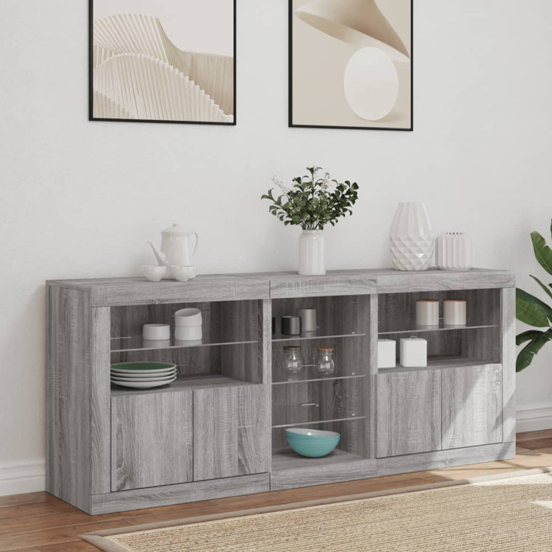 Bashkim 162cm Sideboard, Grey Sonoma