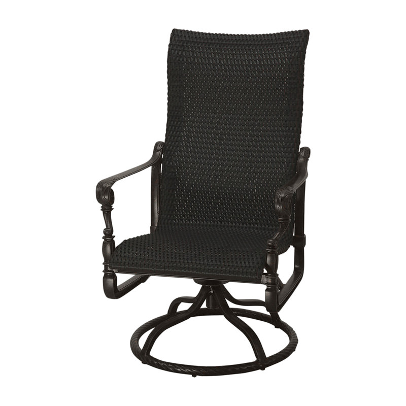 Grand Terrace Outdoor Rocking Wicker/Rattan Chair, Mahogany, Vintage