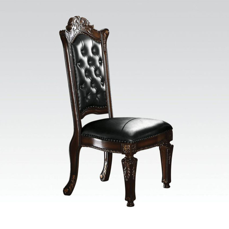 21'' H Tufted Faux Leather Upholstered Side Chair