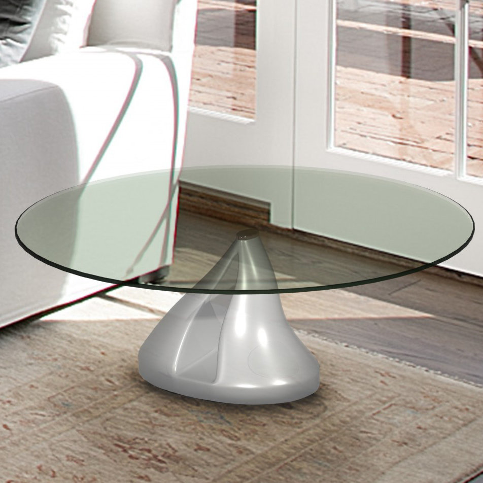 Boerner Glass Table Top Symple Stuff Size: 0.38" H x 38" W x 38" D