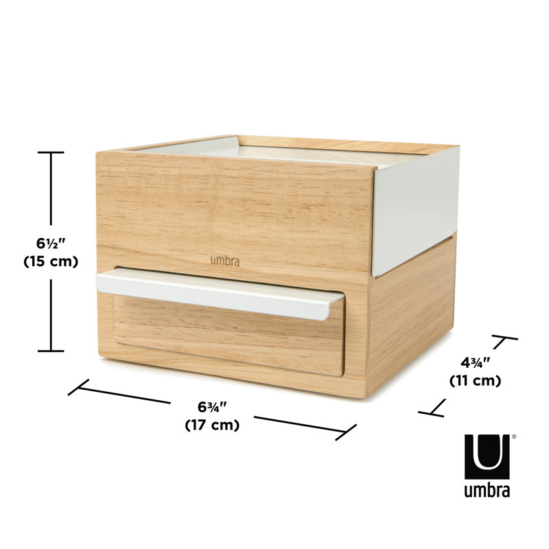 Mini plateau de rangement pour bijoux Stowit, Blanc