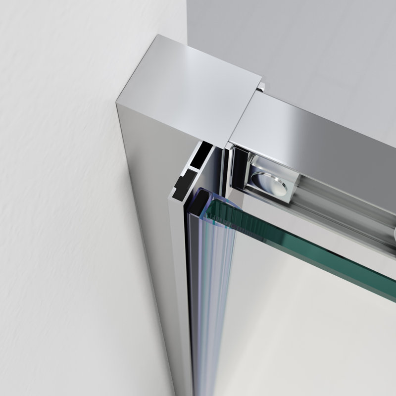 Cost-effective single sliding door shower room, Silver, 120", Silver