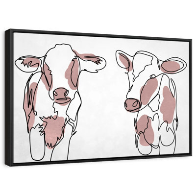 Cute Cows Canvas Print