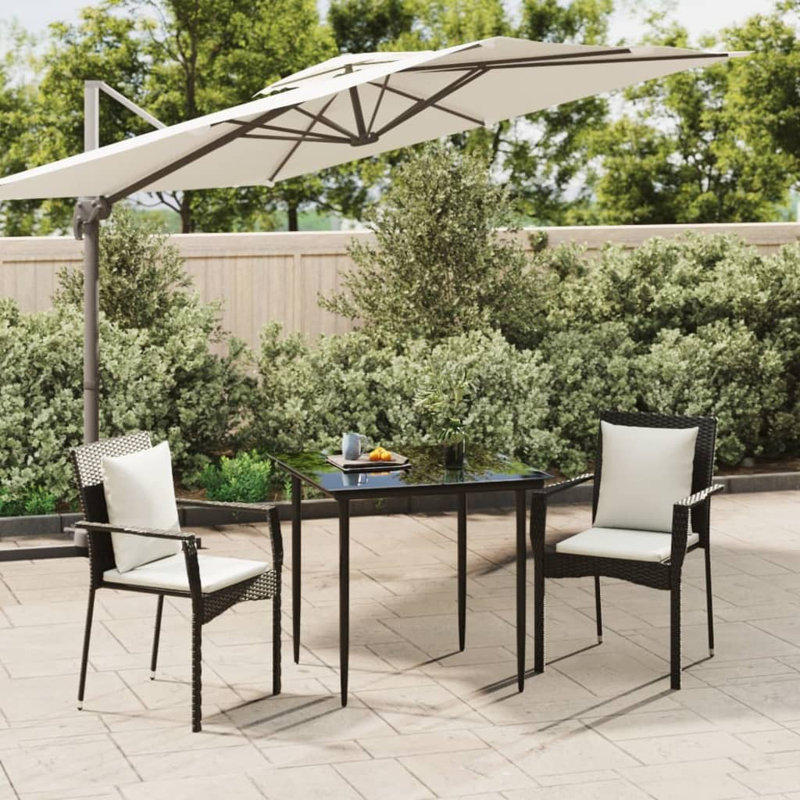 Ensemble bistro long avec coussins 31,5 po pour 2 personnes Millport Square