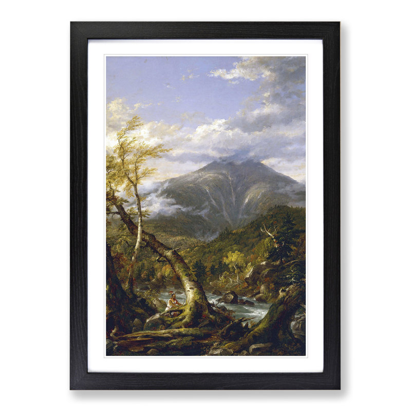 Indian Pass by Thomas Cole - Picture Frame Painting, Black Framed, 65cm H x 48cm W x 2cm D