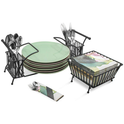 Sorbus 4 Section Multi-Functional Outdoor Buffet Utensil Caddy