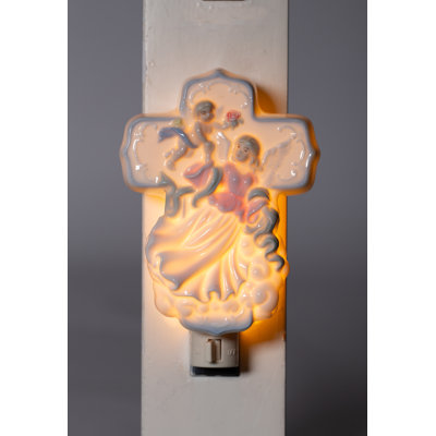 Angel On Cross Plug-in Night Light