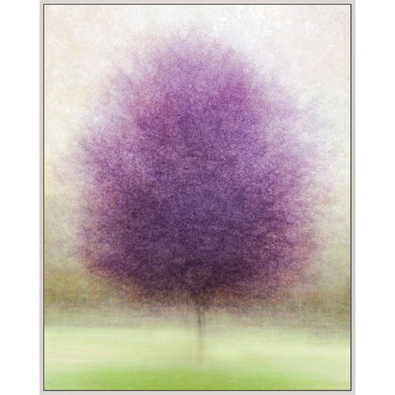 Purpurea by Laura Zimmerman - Framed Wall Art, 50" H x 40" W, White Framed Canvas