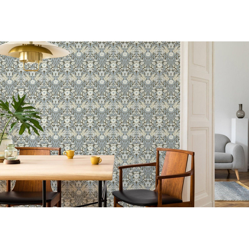 Wild Meadow - Wallpaper, Earthtone, Faux Grasscloth, Non-Pasted