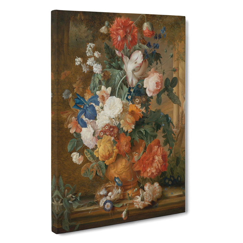 Still Life with Flowers Vol.5 by Jan Van Huysum - Wrapped Canvas, 60cm H x 40cm W x 3cm D