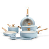 GreenPan Rio Essence Wood 10 Piece Cookware Set, Healthy Ceramic Nonstick, PFOA & PFAS-Free Coating