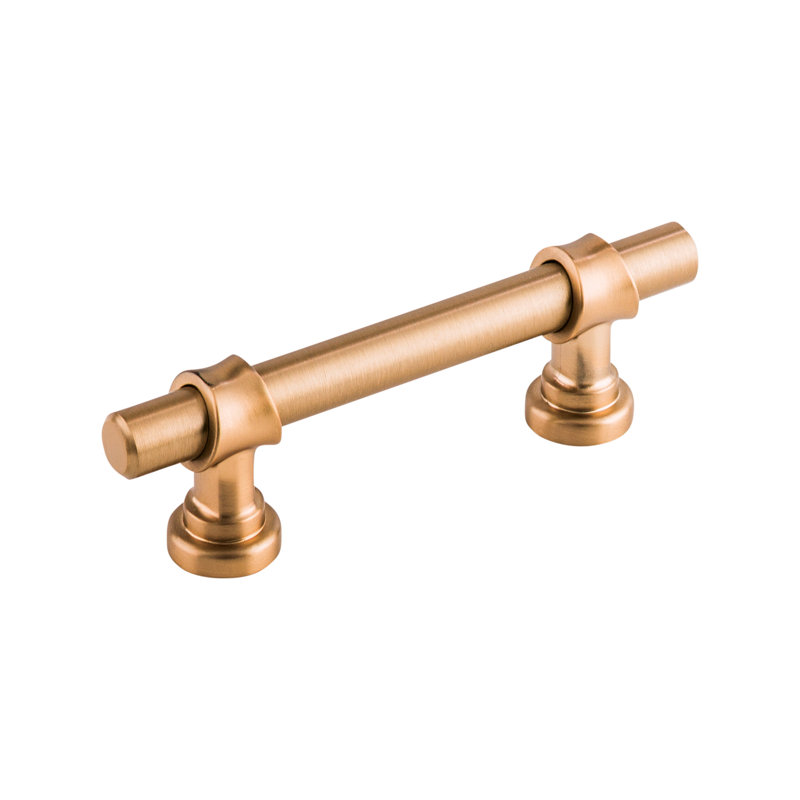 Bit Bar Pull, Brushed Bronze, 3" Center to Center