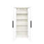 Armoire de cuisine blanche autoportante de 64,65 po avec tablettes - offrant plus de rangement et de style à votre garde-manger, armoire élégante pour les besoins de la maison-1027489108