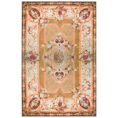 Magnifique grand tapis décoratif français d'époque Napoléon III