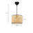 Elegant Rattan Chandelier, Cream & Black | 100% Rattan Construction, Total Height: 27.6 inches | E27 Socket, Max 40W | Perfect for Dining Room, Living Room & Entryway Lighting, Stylish & Durable Design-260168519