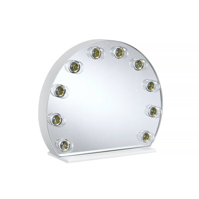Alma White Finish Accent Mirror, Contemporary Design With Metal And Wood Frame For Elegant Home Decor