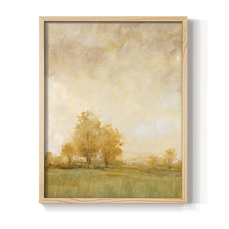 «Carefree Day II», reproduction encadrée - bois massif