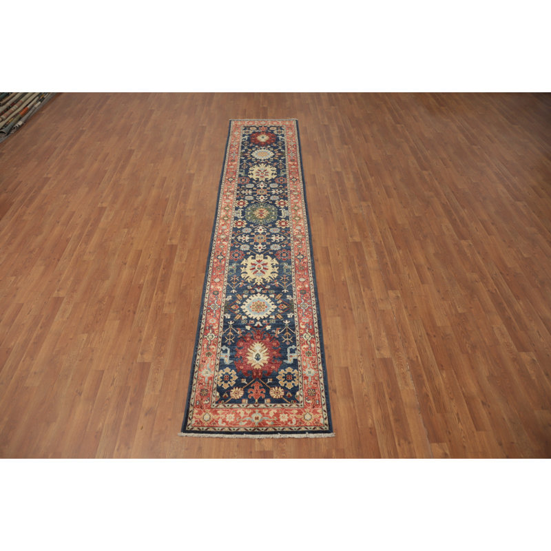 Tapis de couloir bleu marine Ziegler
