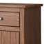 Table de chevet Stav, 1 tiroir et porte, 25 pouces, style planche, bois massif-100783546