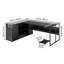 L-Shaped Executive Desk, Large Modern Office Table With Drawers & Storage Cabinet, Heavy Duty Wooden Executive Table With CPU Stand, 350 LBS Load Capacity, Easy Assembly, For Work Study Writing
